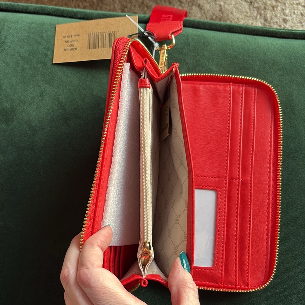 *RARE* Steve Madden Bevelyn Red Snake Wristlet Wallet Year of the Snake - Picture 7 of 12